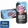 Dr Pepper Creamy Coconut Zero Sugar Soda, 12 fl oz Cans, 12-Pack